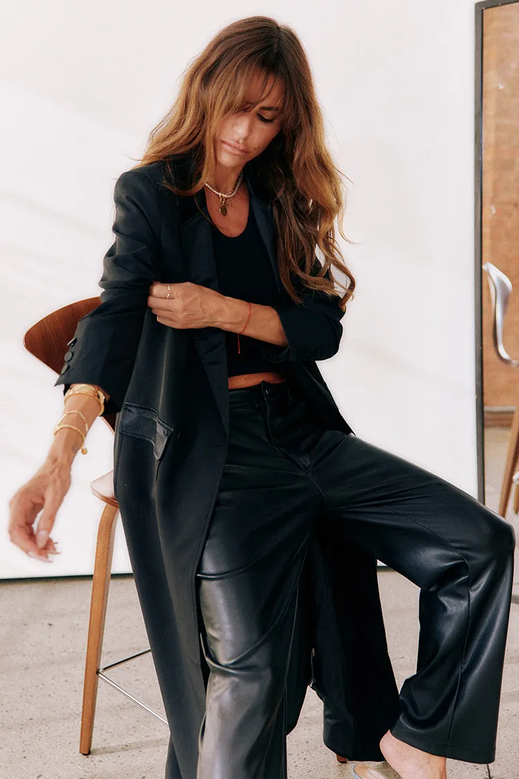 Black Satin Mix 55 Jacket sold by Never Fully Dressed product image thumbnail 4