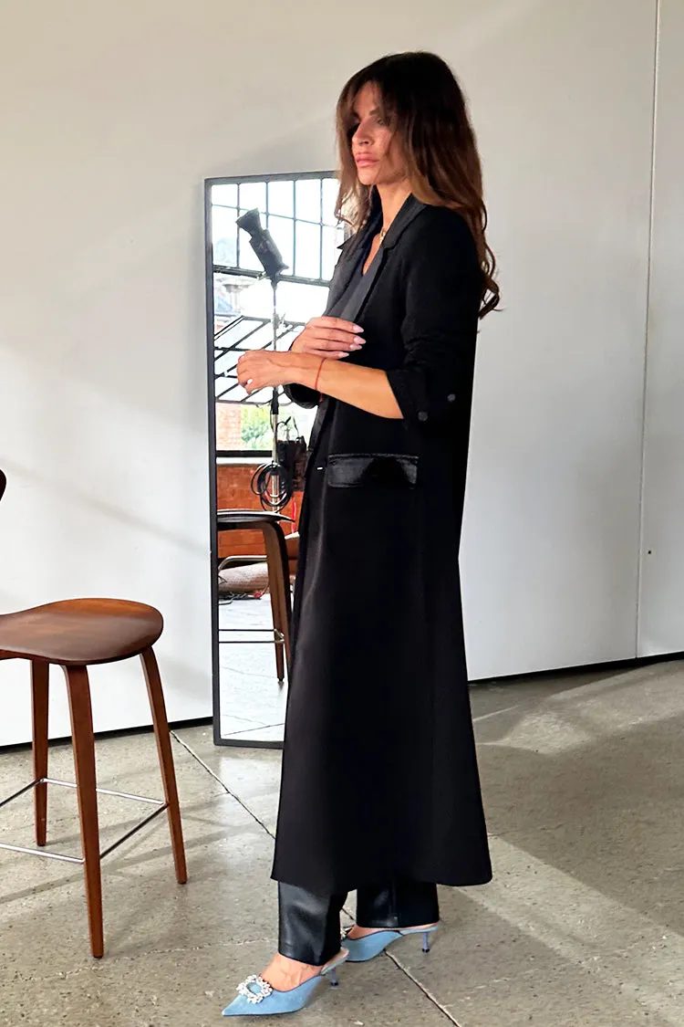 Black Satin Mix 55 Jacket sold by Never Fully Dressed product image thumbnail 5