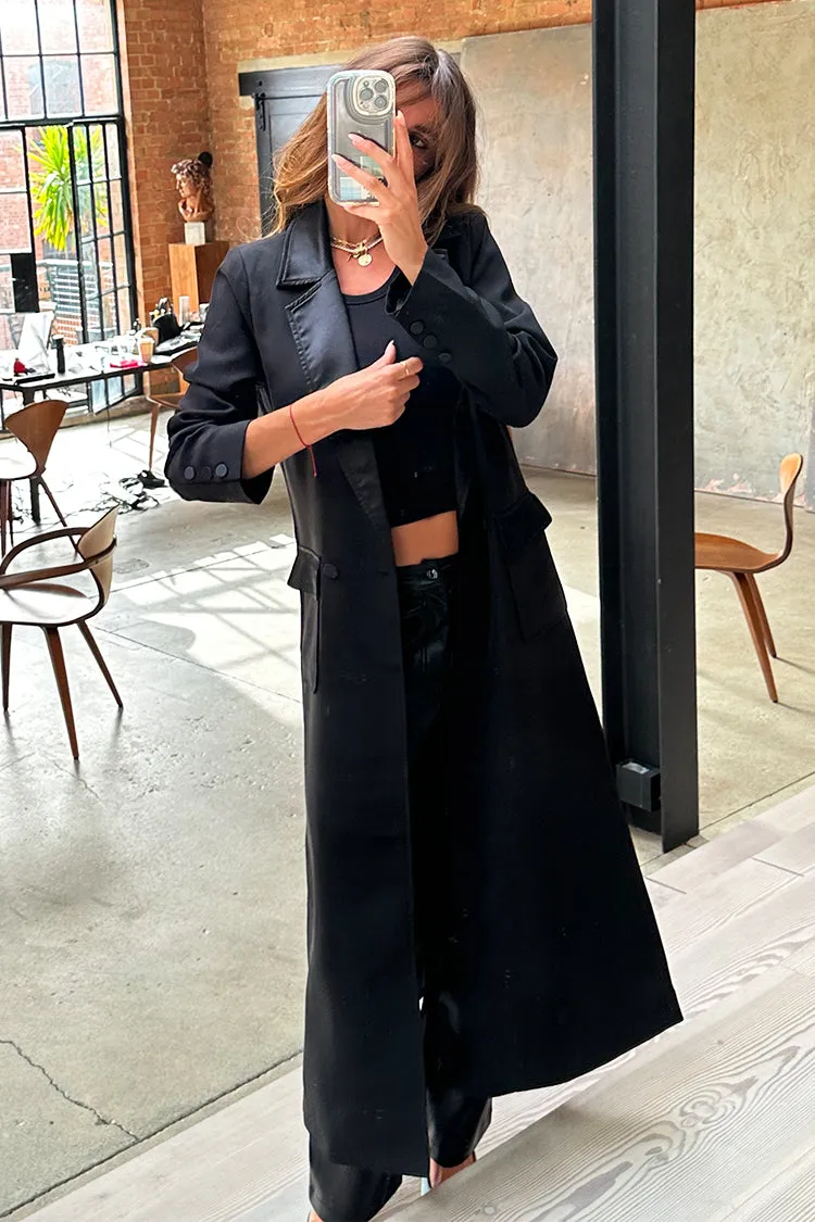 Black Satin Mix 55 Jacket sold by Never Fully Dressed product image thumbnail 3