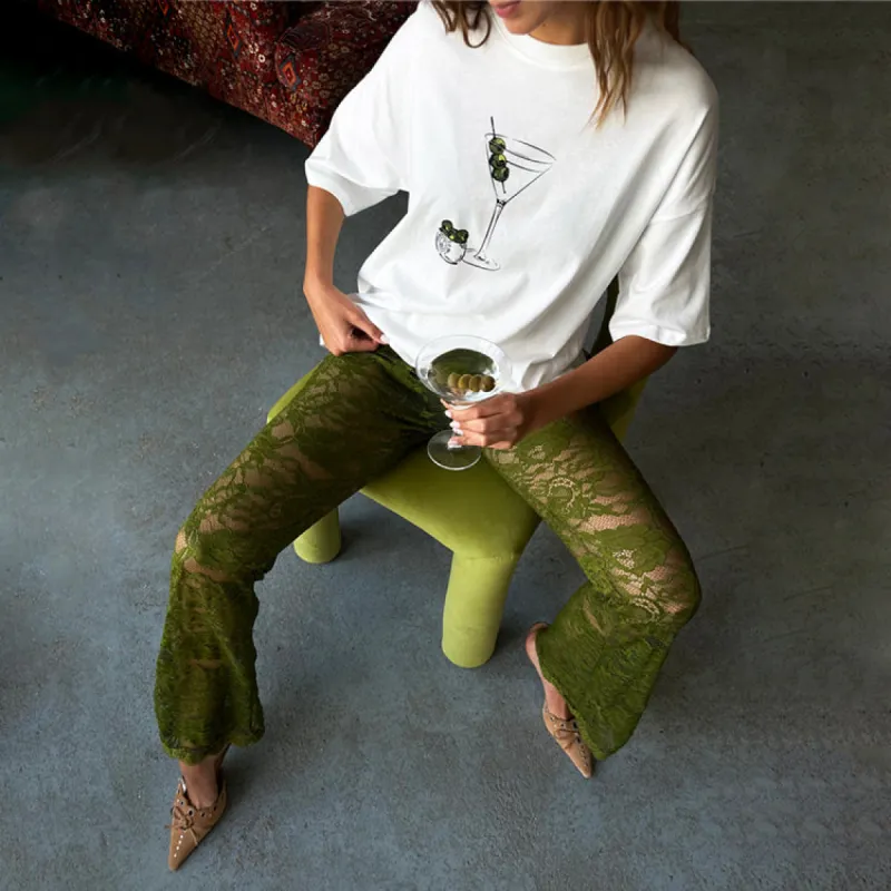 Martini T-Shirt sold by Never Fully Dressed