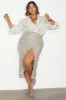 Sequin Maxi Wrap Jaspre Skirt Petite sold by Never Fully Dressed