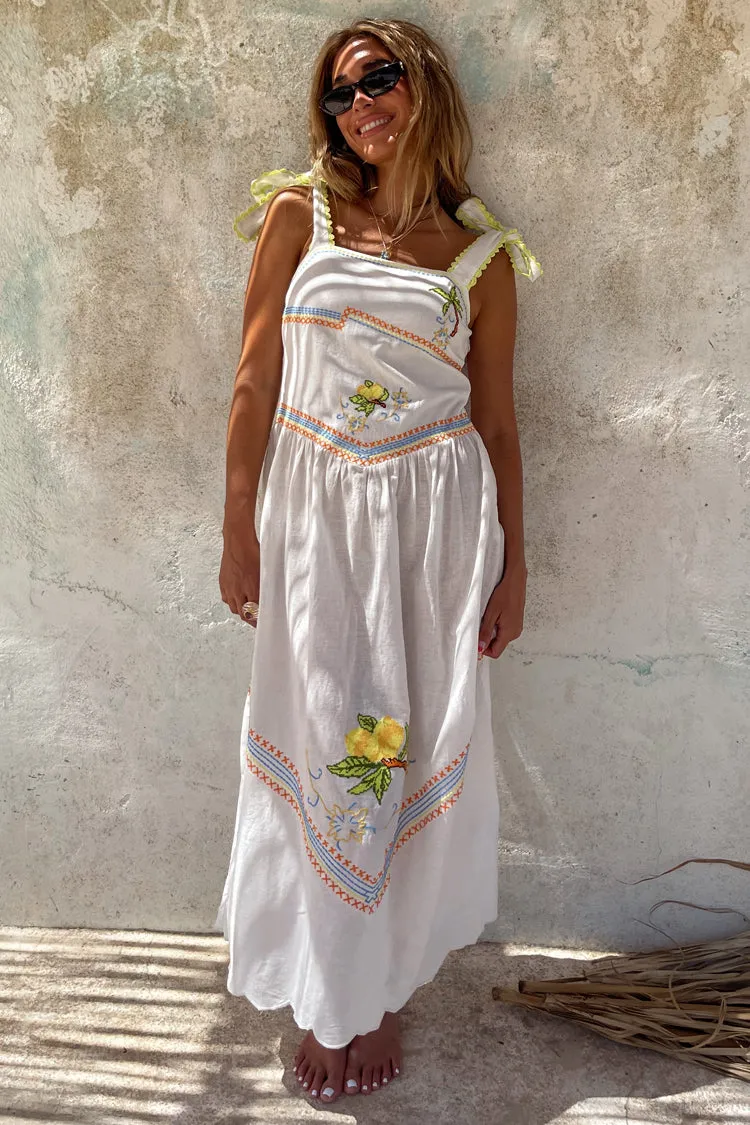White Corfu Midi Dress sold by Never Fully Dressed product image thumbnail 2
