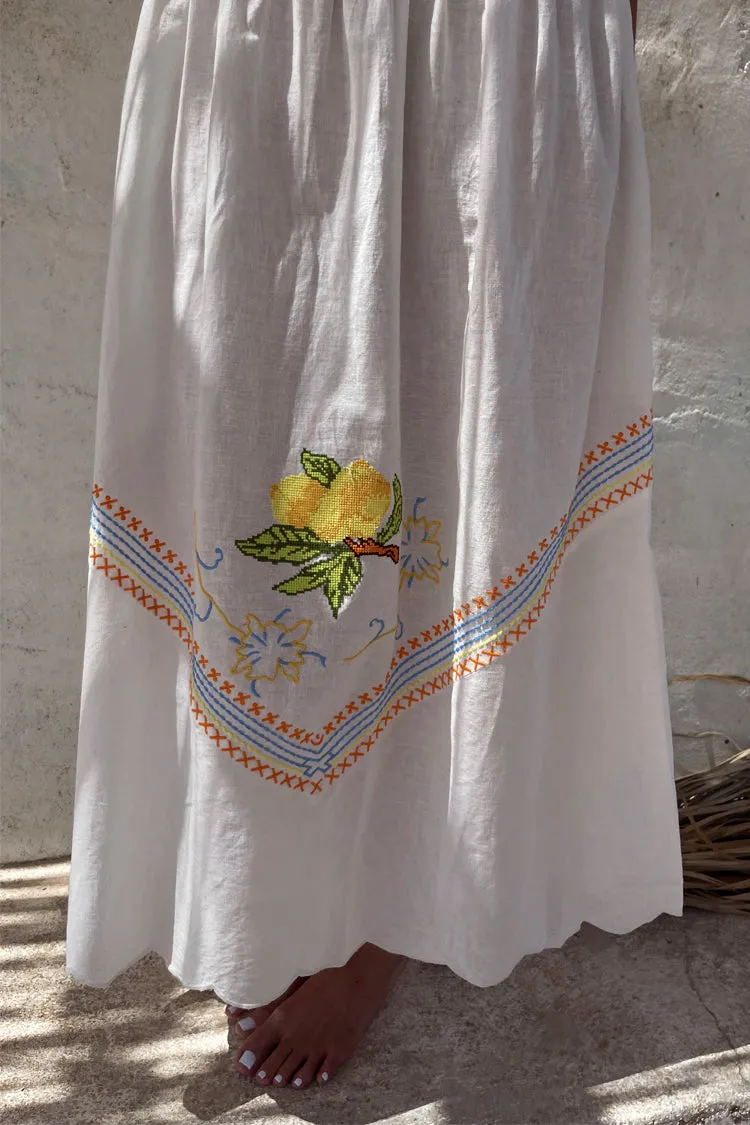 White Corfu Midi Dress sold by Never Fully Dressed product image thumbnail 3