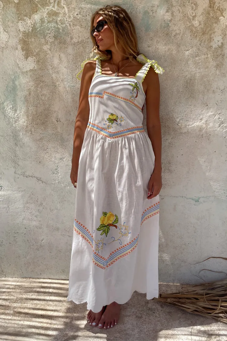 White Corfu Midi Dress sold by Never Fully Dressed product image thumbnail 5