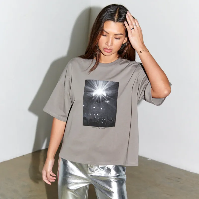 Grey Disco T-Shirt sold by Never Fully Dressed