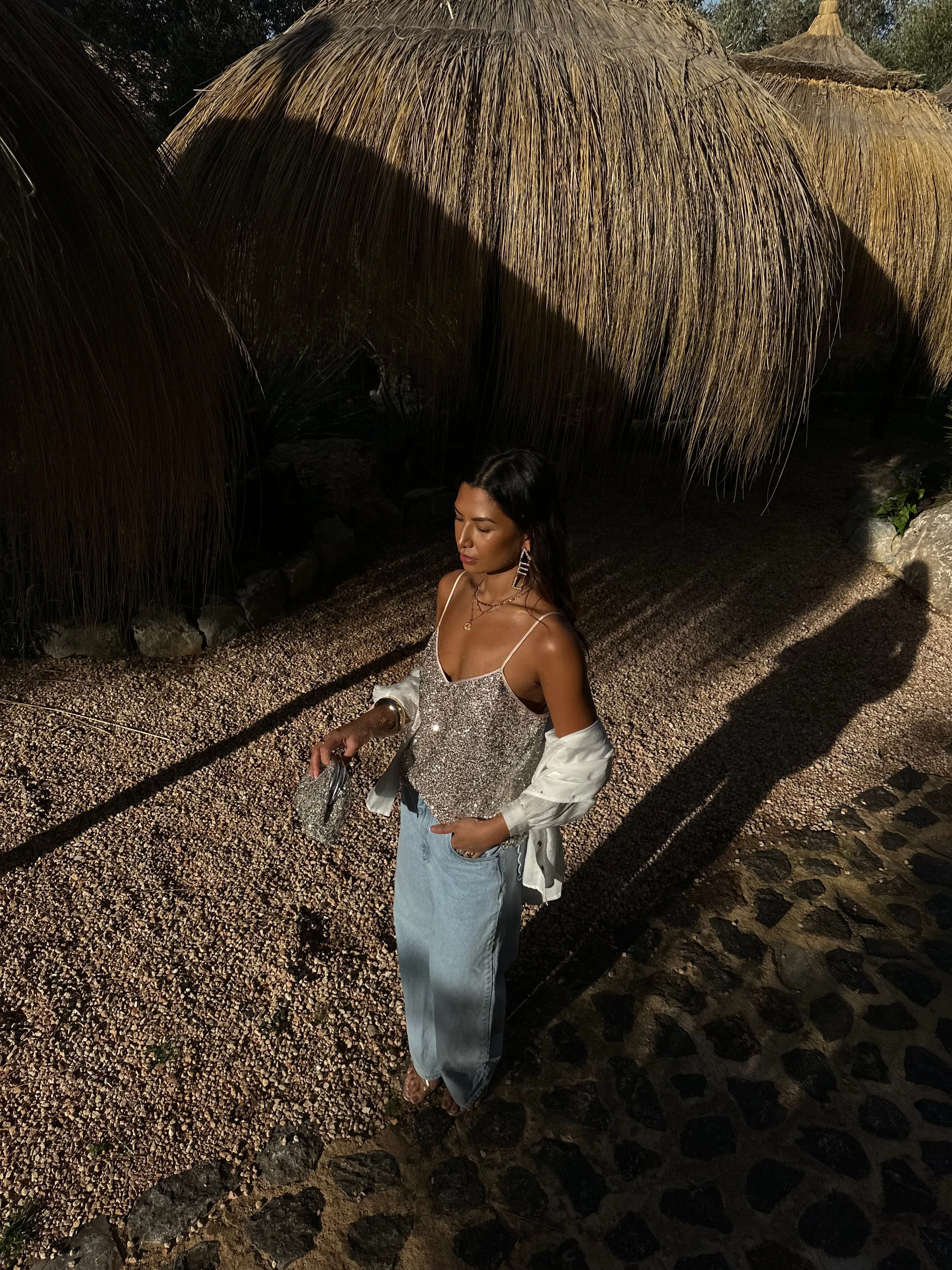 Silver Sequin Cami Top sold by Never Fully Dressed product image thumbnail 4