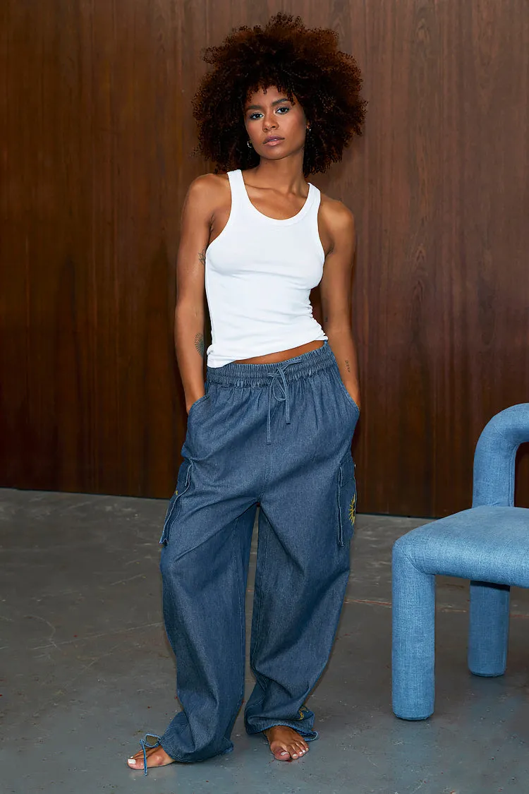 Denim Mystical Cargos sold by Never Fully Dressed product image thumbnail 3