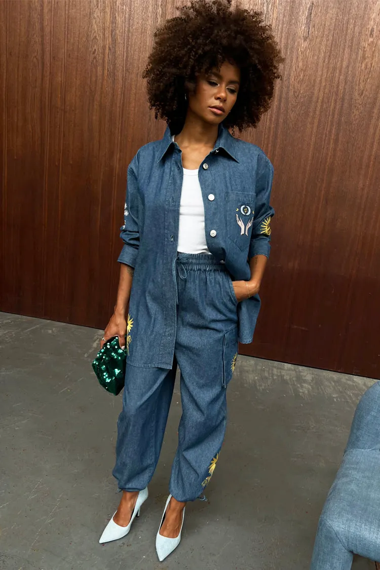 Denim Mystical Cargos sold by Never Fully Dressed product image thumbnail 2