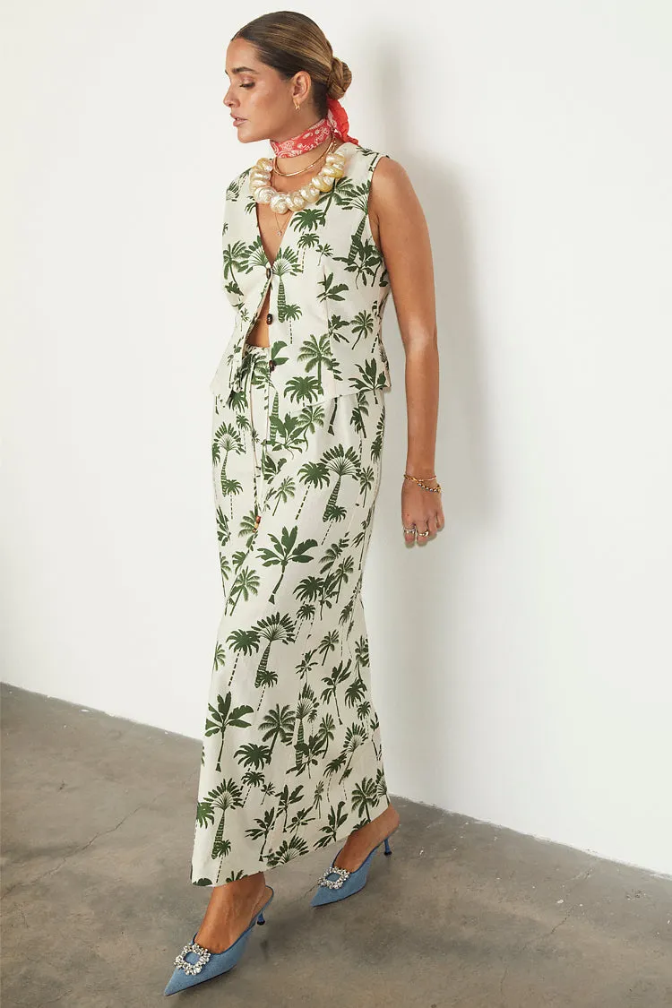 Green Palm Amy Skirt sold by Never Fully Dressed product image thumbnail 2