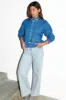 Denim Astrid Bomber sold by Never Fully Dressed
