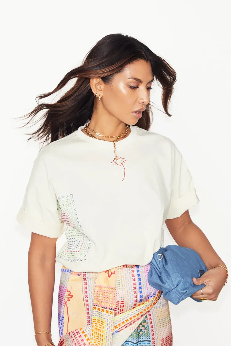 Cream Craft Work T-shirt sold by Never Fully Dressed product image thumbnail 4