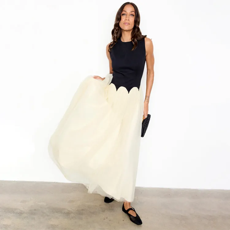 Black and Cream Monika Dress Petite sold by Never Fully Dressed