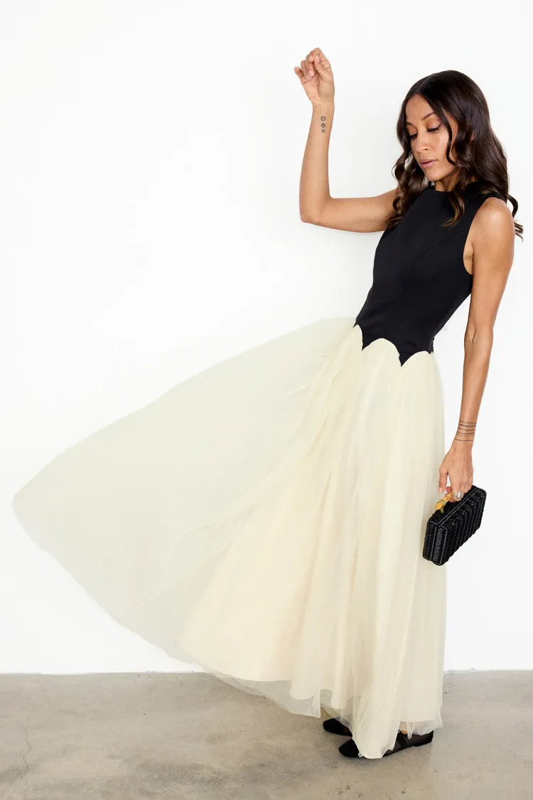 Black and Cream Monika Dress Petite sold by Never Fully Dressed product image thumbnail 4