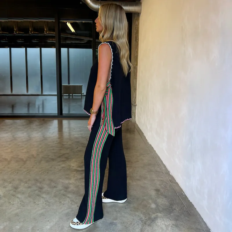 Black Osaka Trousers sold by Never Fully Dressed