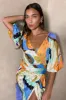 Blue Gigi Sadie Wrap Dress sold by Never Fully Dressed