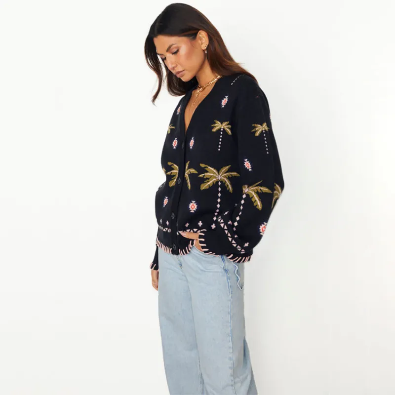 Midnight Havana Cardigan sold by Never Fully Dressed