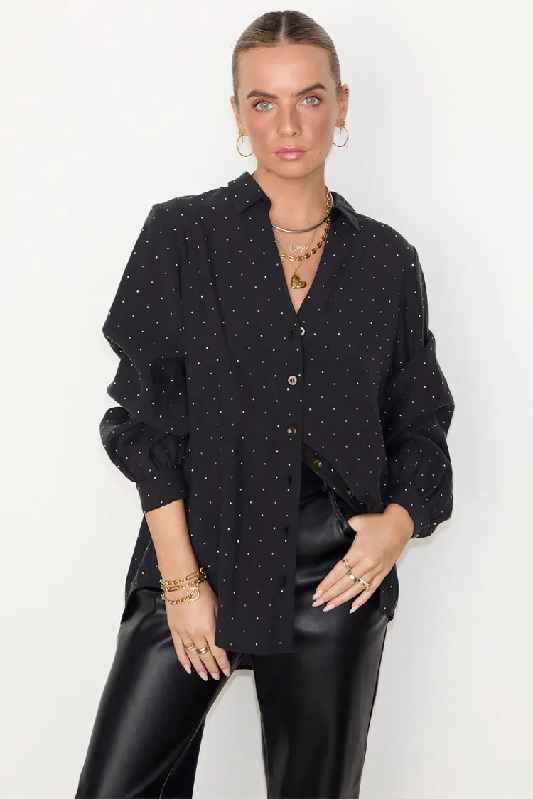 Black Stud Miley Shirt sold by Never Fully Dressed product image thumbnail 2