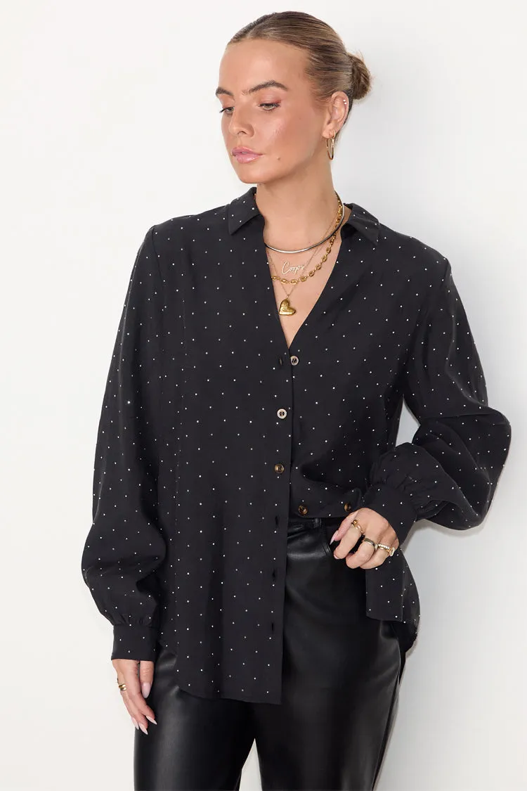 Black Stud Miley Shirt sold by Never Fully Dressed product image thumbnail 3