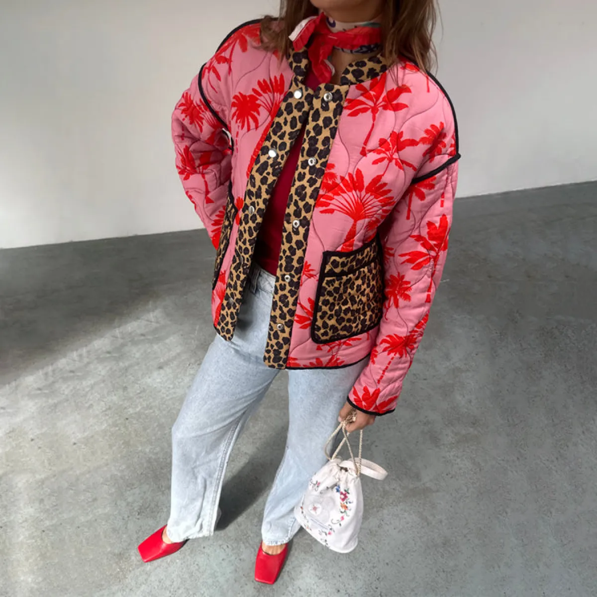 Reversible Midnight Havana Quilted Jacket | Parallel