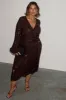 Chocolate Sequin Vienna Dress Petite sold by Never Fully Dressed