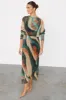 Green Plisse Didi Dress sold by Never Fully Dressed