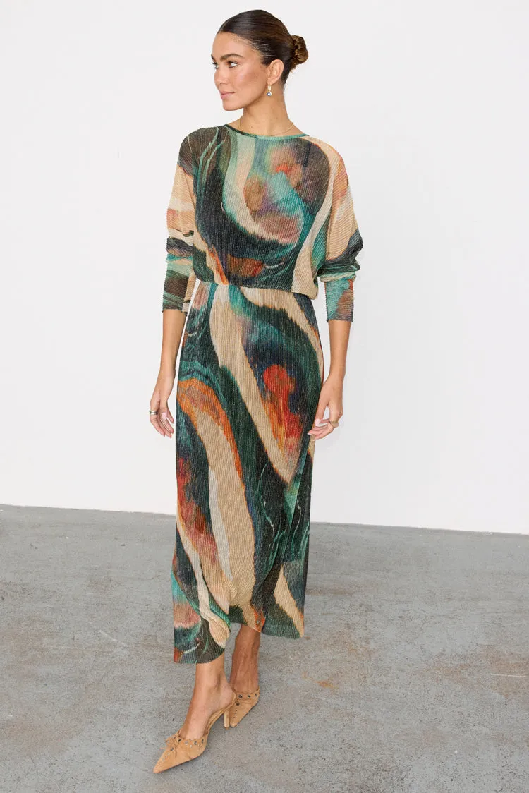 Green Plisse Didi Dress sold by Never Fully Dressed product image thumbnail 3