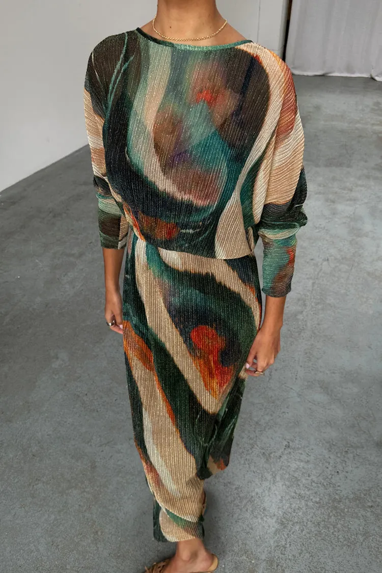 Green Plisse Didi Dress sold by Never Fully Dressed product image thumbnail 4