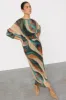Green Plisse Didi Dress sold by Never Fully Dressed
