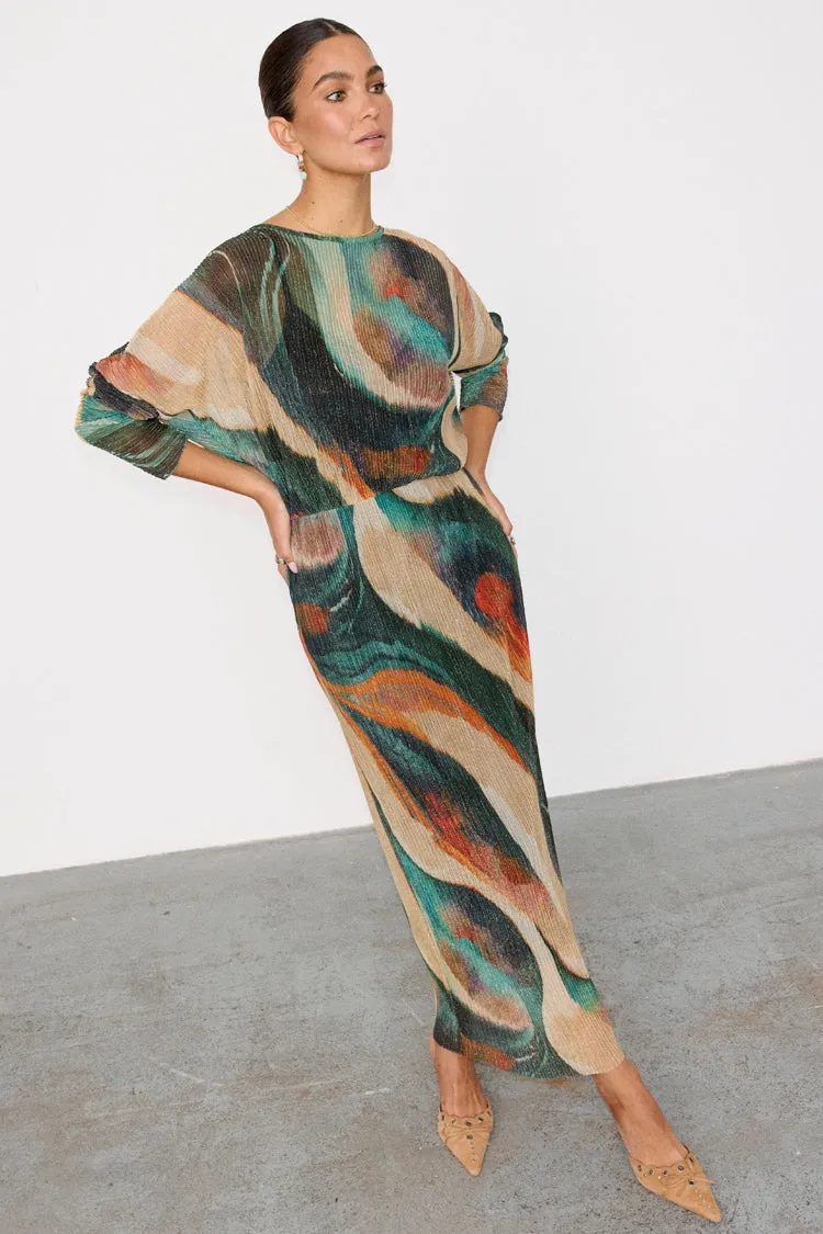 Green Plisse Didi Dress sold by Never Fully Dressed product image thumbnail 5