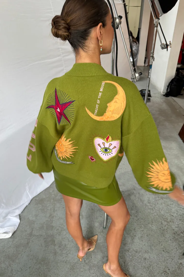 Green Mystical Knit Cardigan sold by Never Fully Dressed product image thumbnail 5