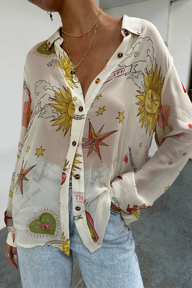 Cream Mystical Shirt sold by Never Fully Dressed product image thumbnail 2