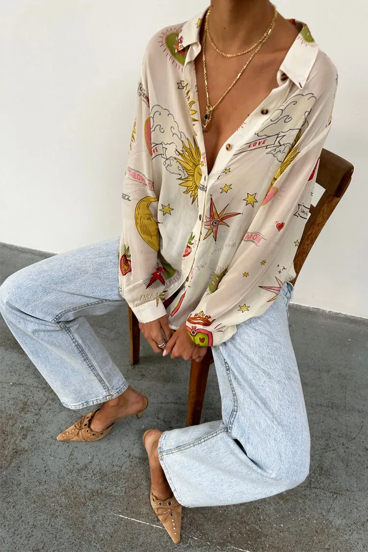 Cream Mystical Shirt sold by Never Fully Dressed product image thumbnail 5