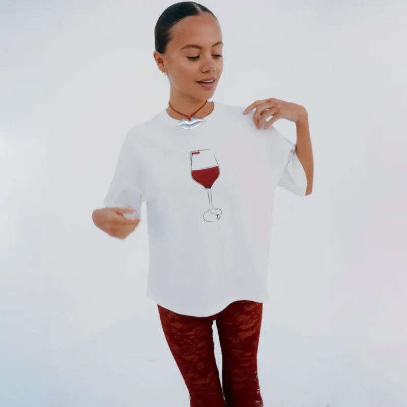 Vino T-Shirt sold by Never Fully Dressed