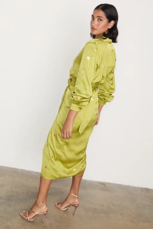 Lime Hearts Gabbie Shirt sold by Never Fully Dressed