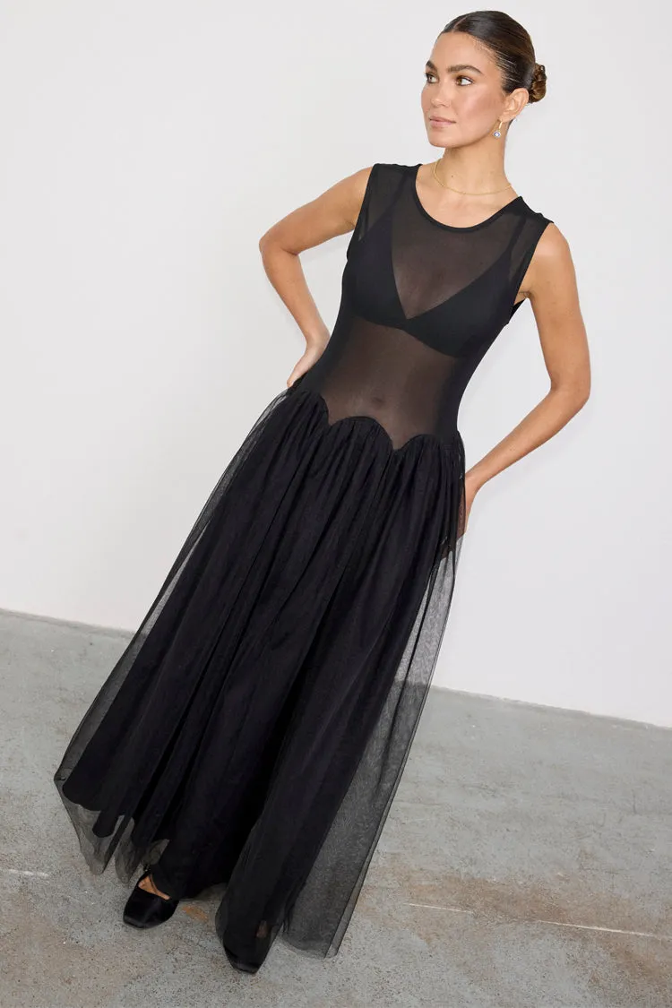 Black Mesh Monika Dress sold by Never Fully Dressed product image thumbnail 5