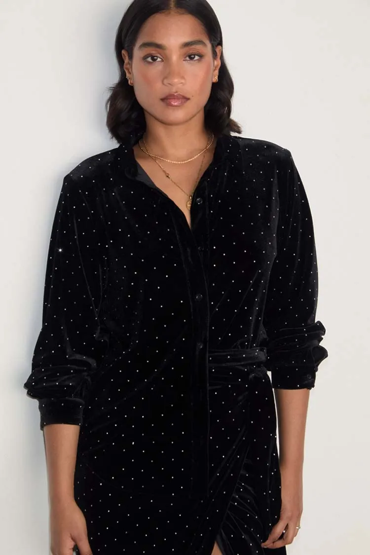 Black Velvet Cristi Shirt sold by Never Fully Dressed product image thumbnail 4