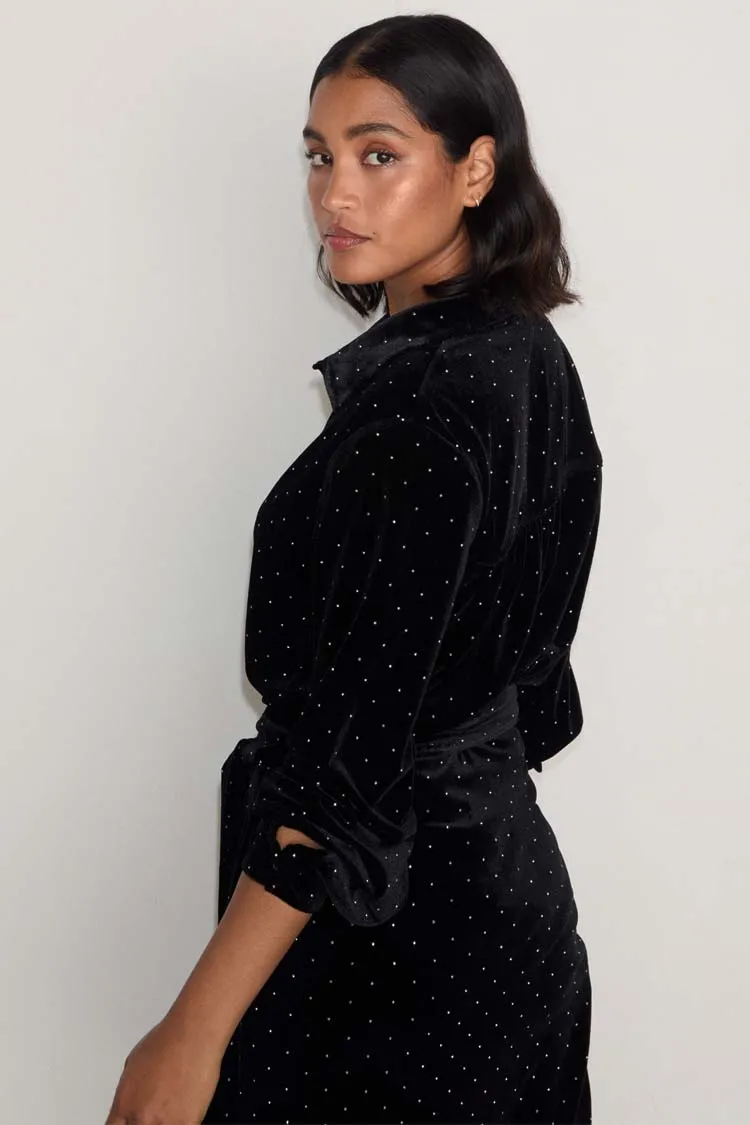 Black Velvet Cristi Shirt sold by Never Fully Dressed product image thumbnail 5