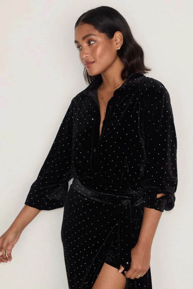 Black Velvet Cristi Shirt sold by Never Fully Dressed product image thumbnail 3