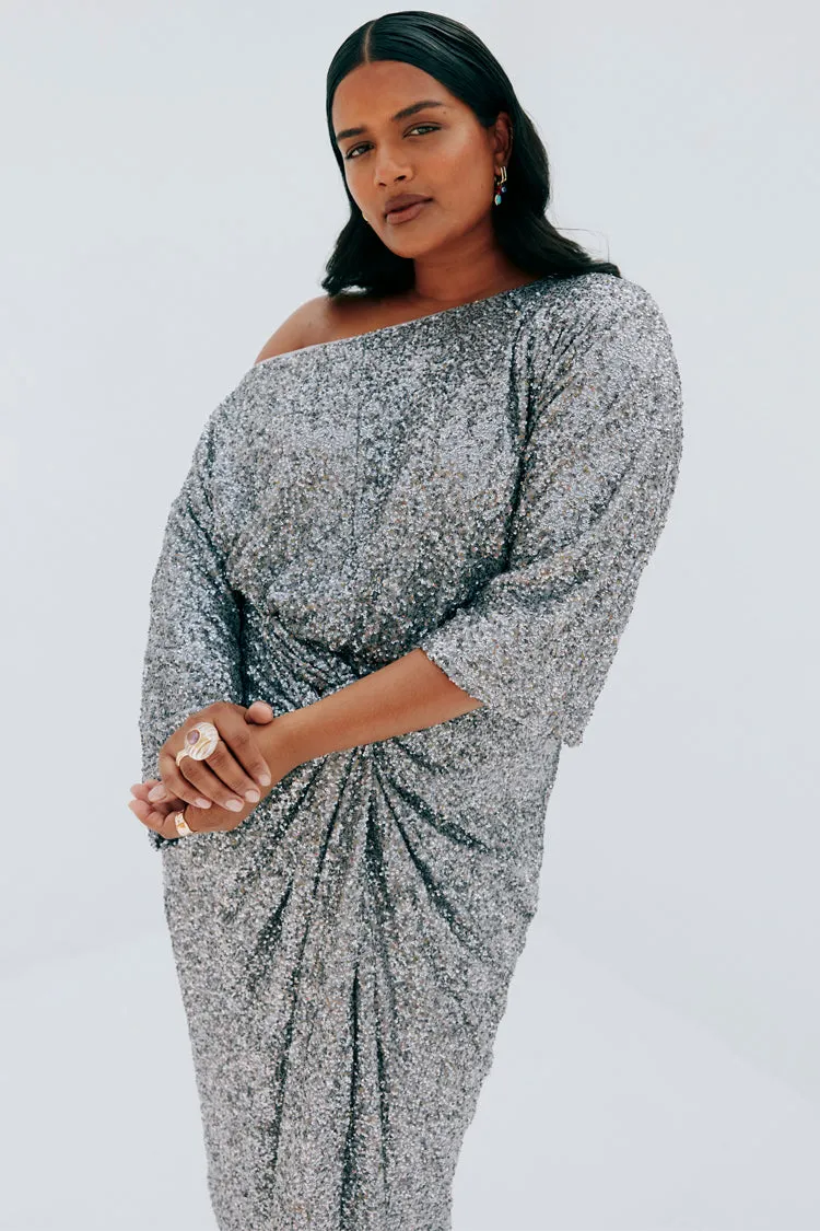 Gunmetal Sequin Tilly Top sold by Never Fully Dressed product image thumbnail 4