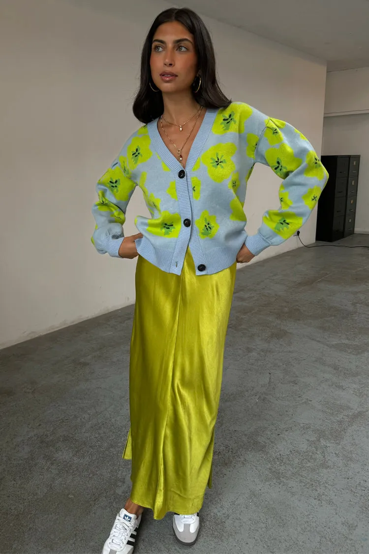 Blue Floral Hannah Cardigan sold by Never Fully Dressed product image thumbnail 3