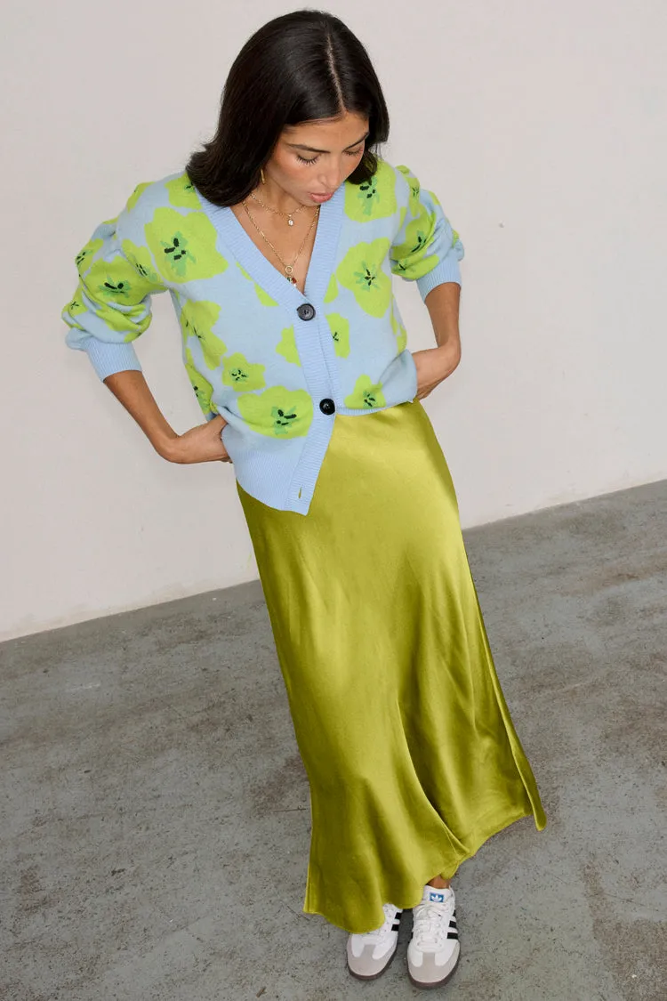 Blue Floral Hannah Cardigan sold by Never Fully Dressed product image thumbnail 5