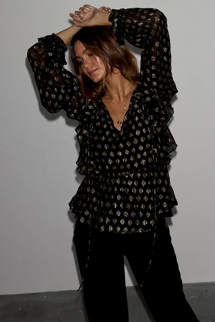 Black Primrose Blouse sold by Never Fully Dressed product image thumbnail 3