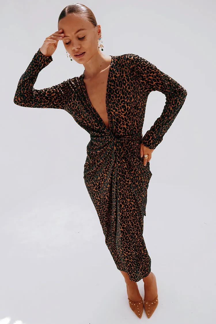 Leopard Willow Wrap Dress sold by Never Fully Dressed product image thumbnail 2