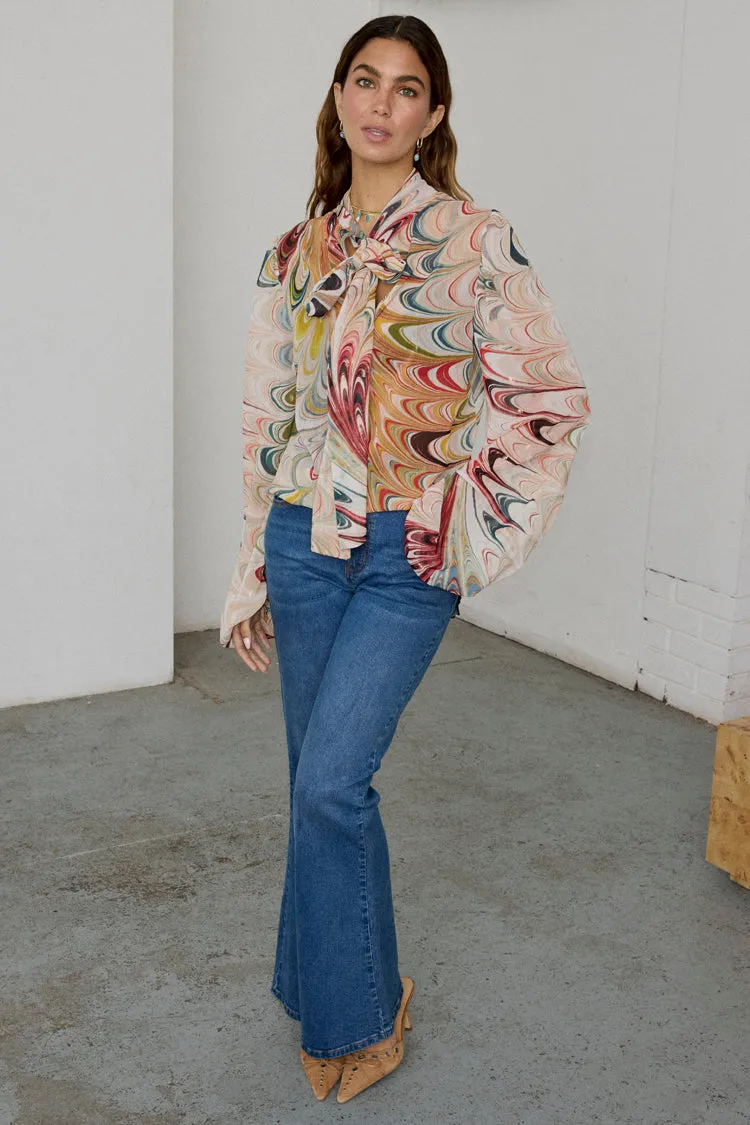 Multi Marble Bibi Top sold by Never Fully Dressed product image thumbnail 3