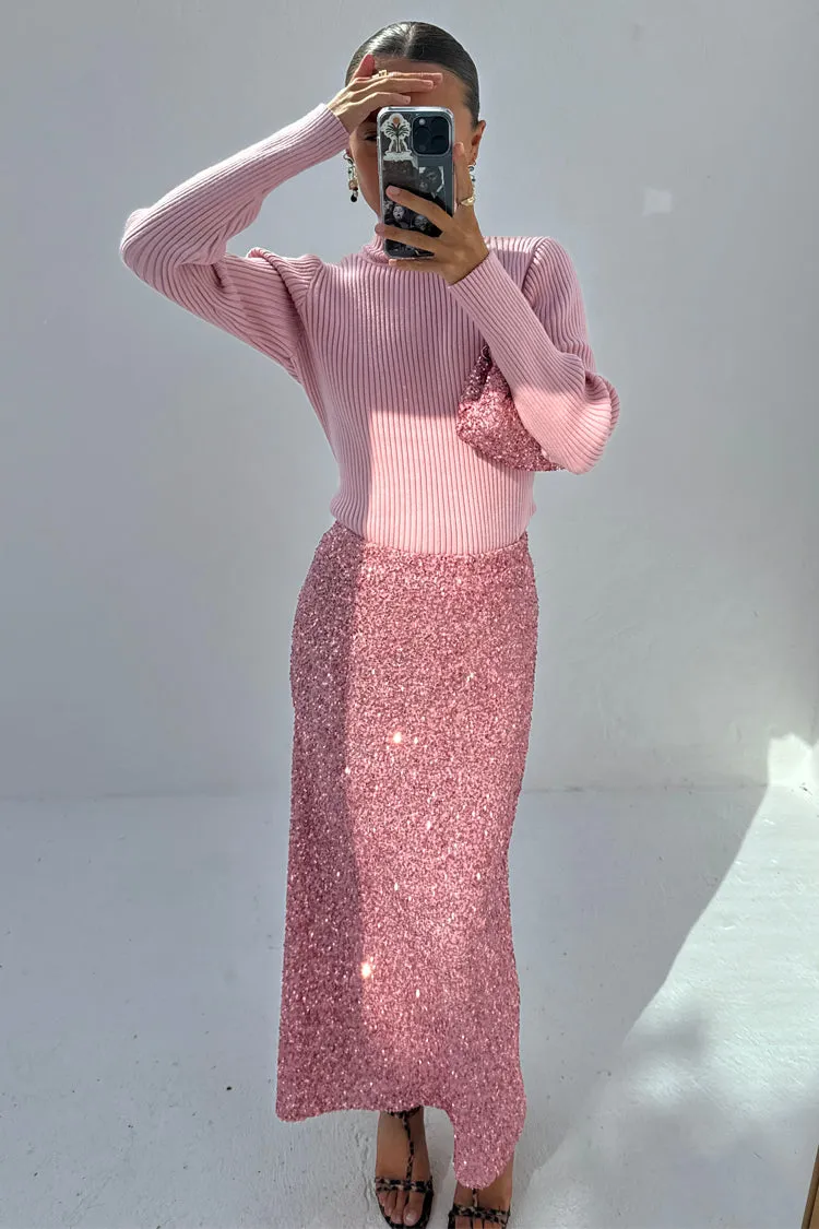 Pink Rib Knit Jumper sold by Never Fully Dressed product image thumbnail 5