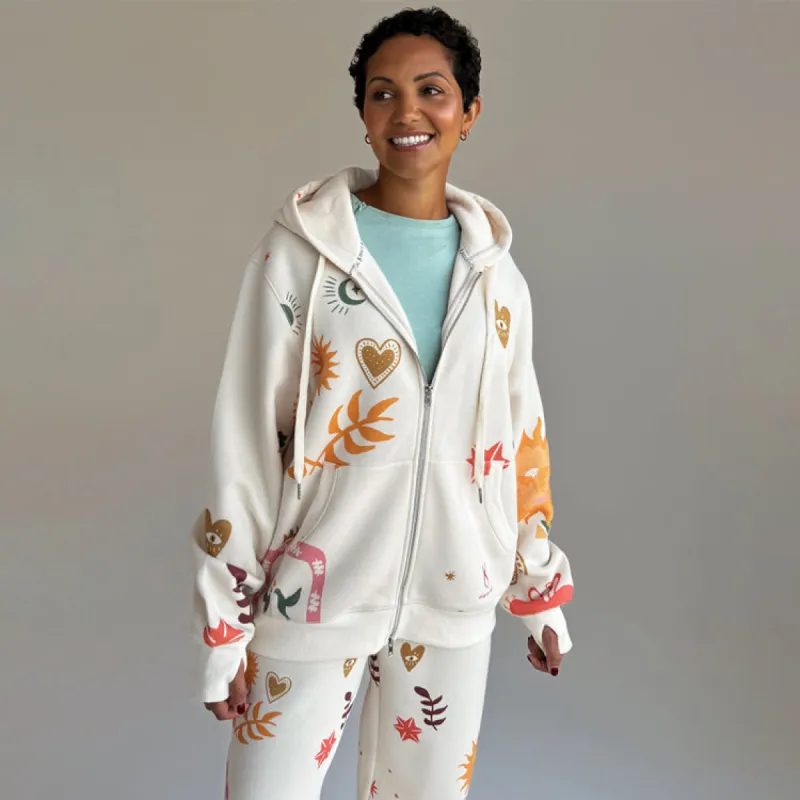 Cream Sundazed Accessible Hoodie sold by Never Fully Dressed