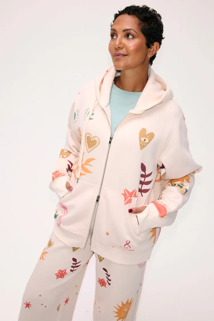 Cream Sundazed Accessible Hoodie sold by Never Fully Dressed product image thumbnail 4