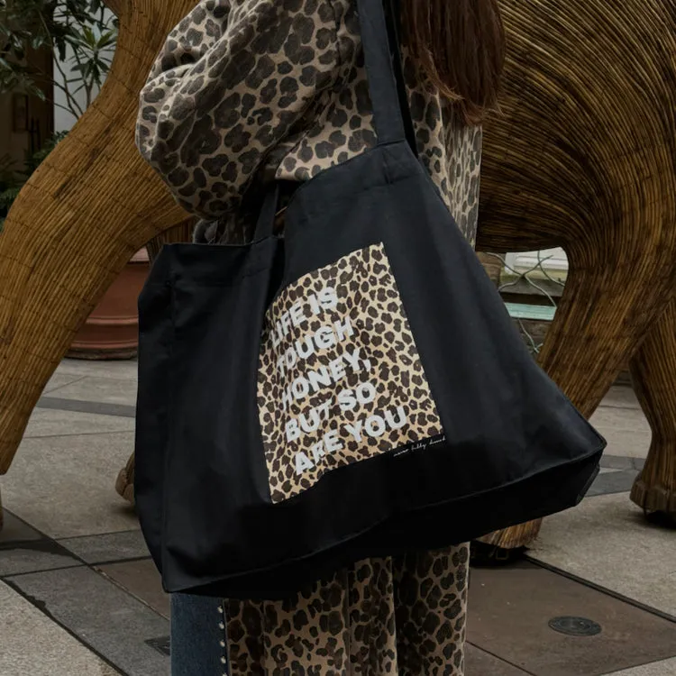 Black Life Is Tough Tote Bag sold by Never Fully Dressed