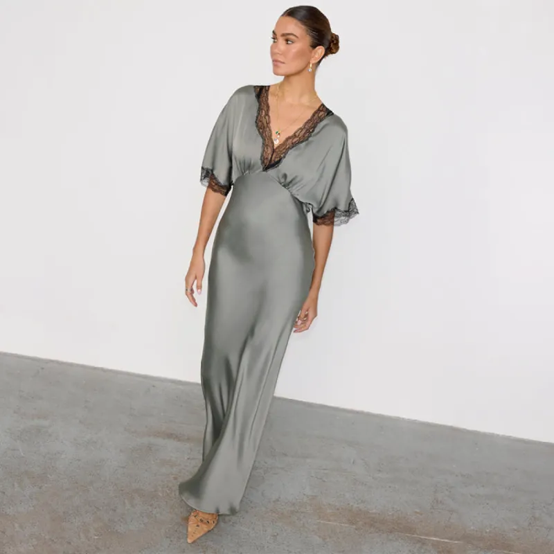 Charcoal Clara Dress Petite sold by Never Fully Dressed