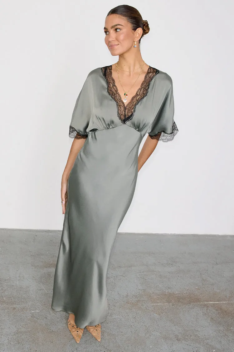 Charcoal Clara Dress Petite sold by Never Fully Dressed product image thumbnail 4